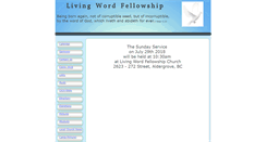 Desktop Screenshot of livingwordfellowship.ca